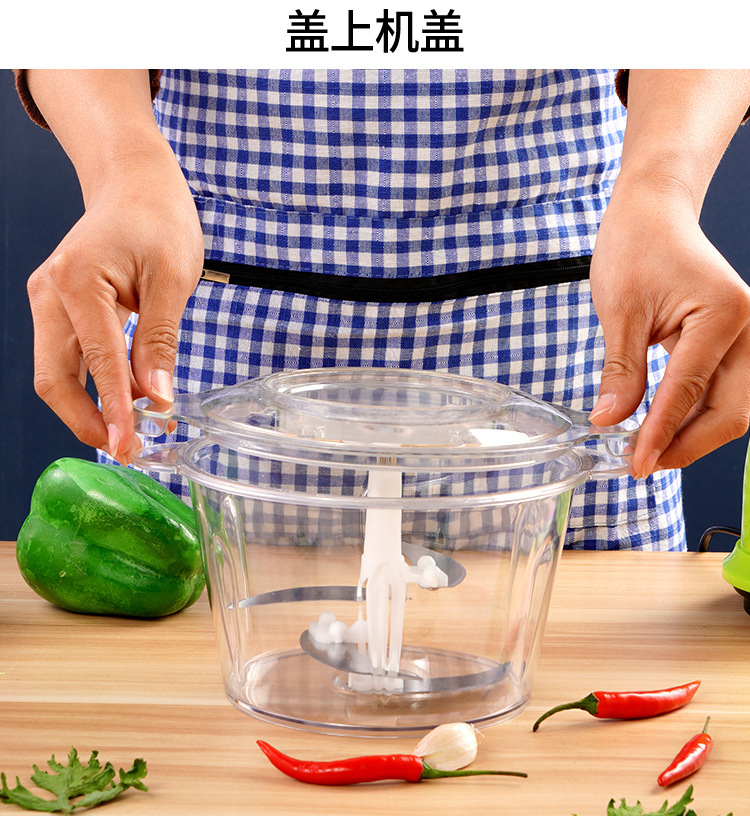 厨房家用电动绞肉机不锈钢多功能绞馅自动搅拌料理机小型碎肉机批详情26