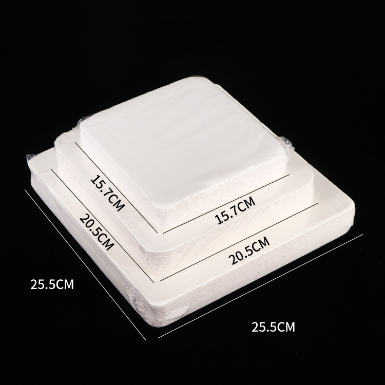 Wholesale of square 4/6/8-inch thickened baking square hard paper pads, mousse base pads and cake pads pic 2