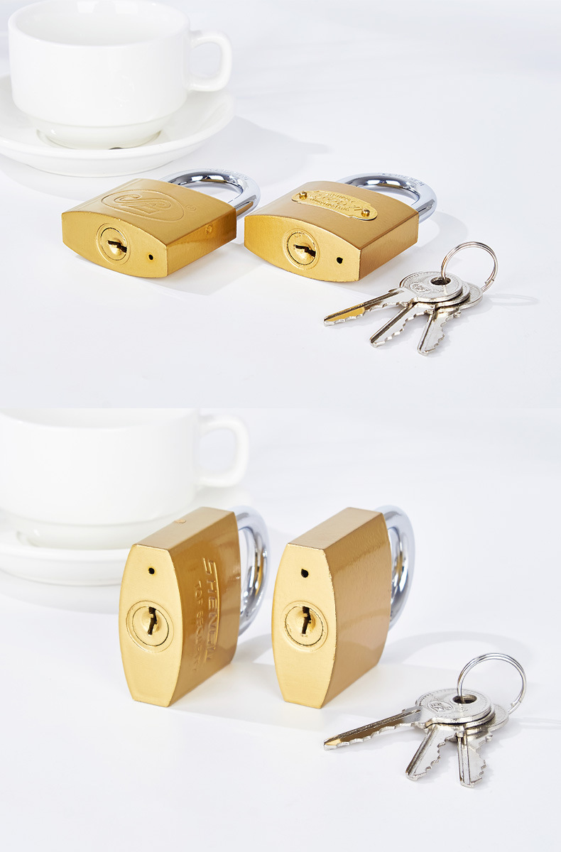 Shengli Factory wholesals copper-like padlock cores, which can be customized for export. Door locks, cabinet locks and anti-theft locks can be made through and open pic 12