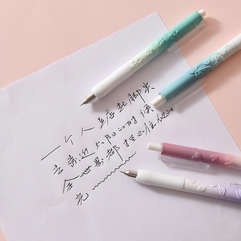 The new CS double-tip embossed pen from Chenxi features a low center of gravity press type gel pen, providing smooth and fluid writing. The dopamine pen body design ensures clear and long-lasting handwriting pic 35