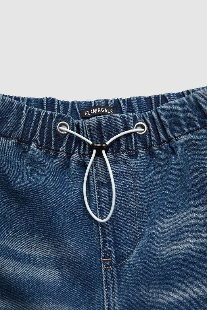 Spring 2025 new collection: Mid-waist wide-leg pleated loose jeans for women, street retro straight-leg pants for women pic 11