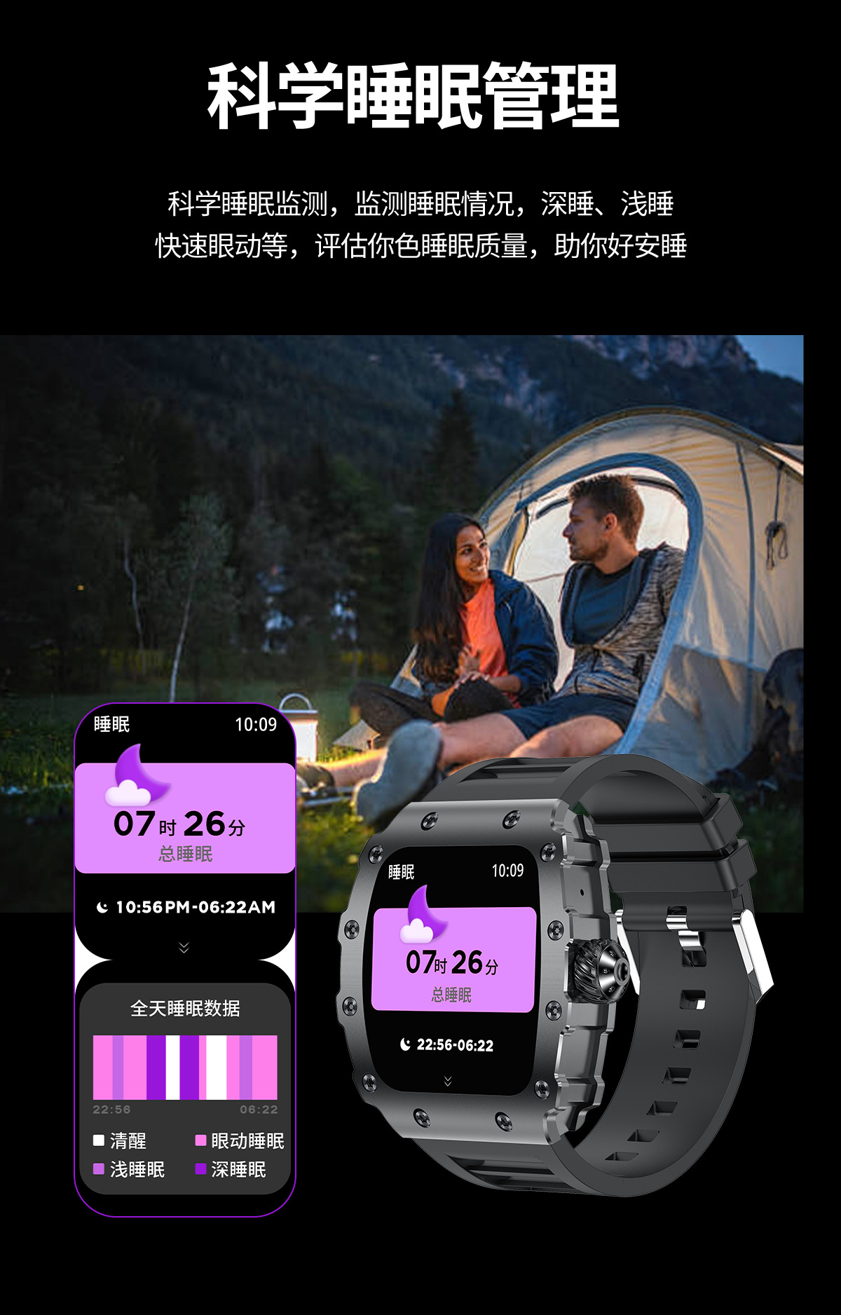The S100 smartwatch, which can detect heart rate and blood pressure, is popular in cross-border sales for Bluetooth calls, sports, water resistance, and long battery life pic 16