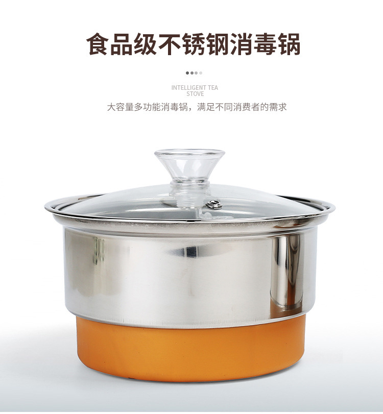 Fully automatic water filling, electric heating, water boiling, teapot set, intelligent tea brewing, electromagnetic tea stove, three-in-one Gongfu tea set for household use pic 13