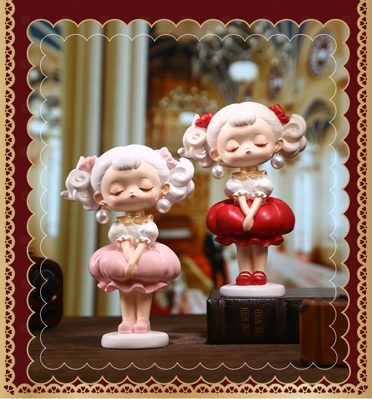 Pearl Girl Lustrous ornaments, resin dolls, trendy toys, cute desktop decorative ornaments, doll wholesale pic 12