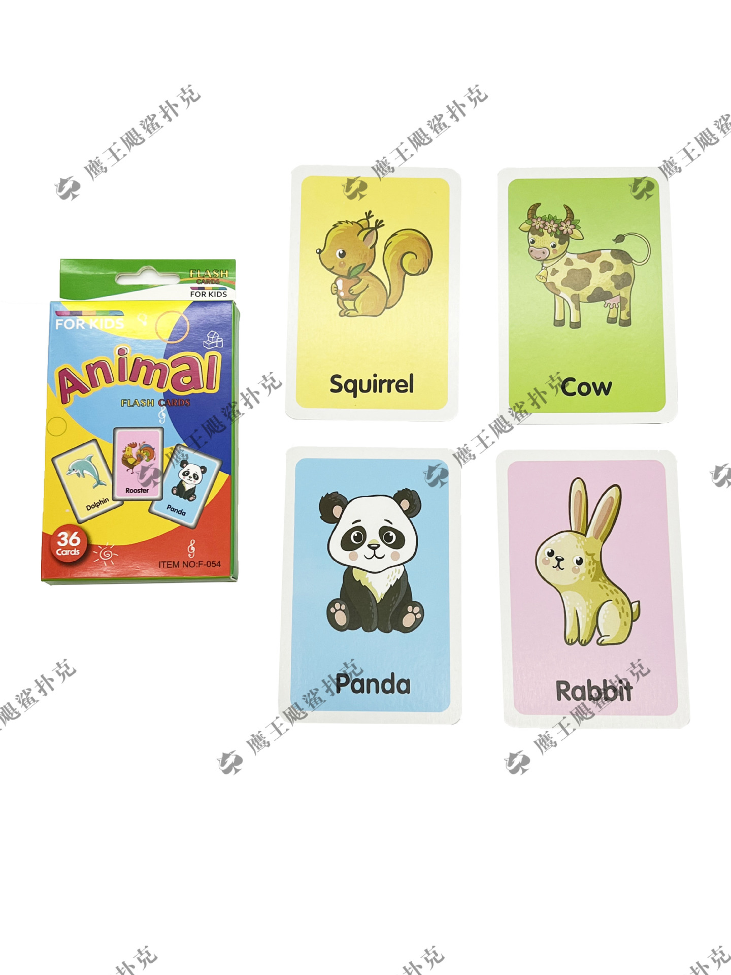 ANIMAL英语动物单词早教学习闪卡识字 厂家自供外贸启蒙识字玩具详情3