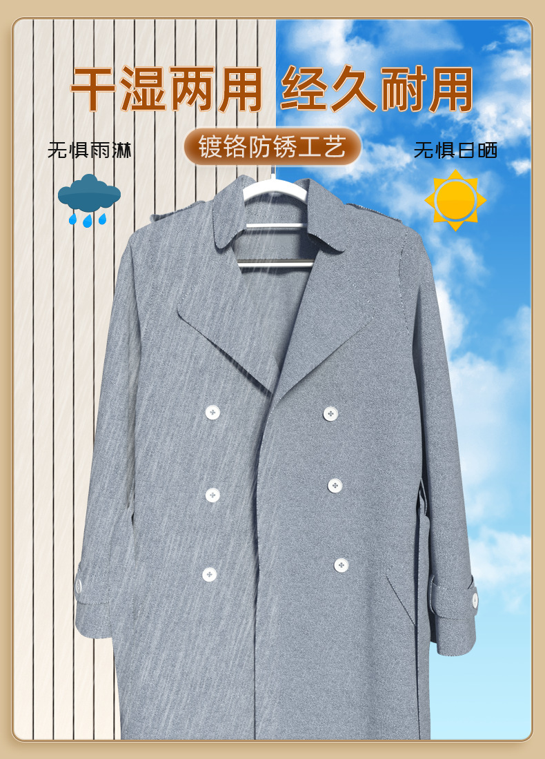 植绒衣架家用整理师专用晾衣架无痕防肩角收纳衣服挂架省空间衣撑详情17