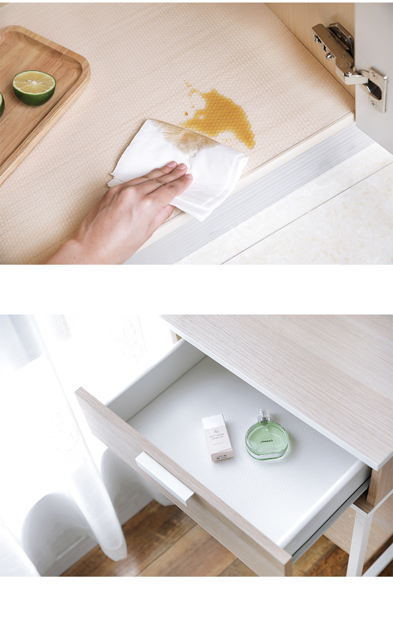 EVA drawer pad paper, cabinet oil-proof and moisture-proof stickers, kitchen shoe cabinet, wardrobe cover paper, antibacterial and moisture-proof pad paper, kitchen cabinet pic 7