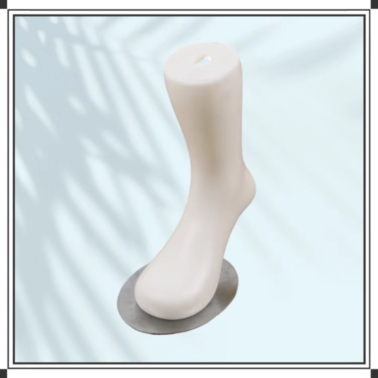 【旭峰】12cm脚底长小童脚模塑料穿袜子展示道具短棉袜含磁铁模特详情2