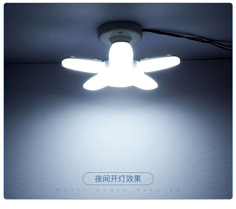 新款折叠车库叶子灯三叶四叶五页片迷你LED球泡恒流宽压外贸供货详情20