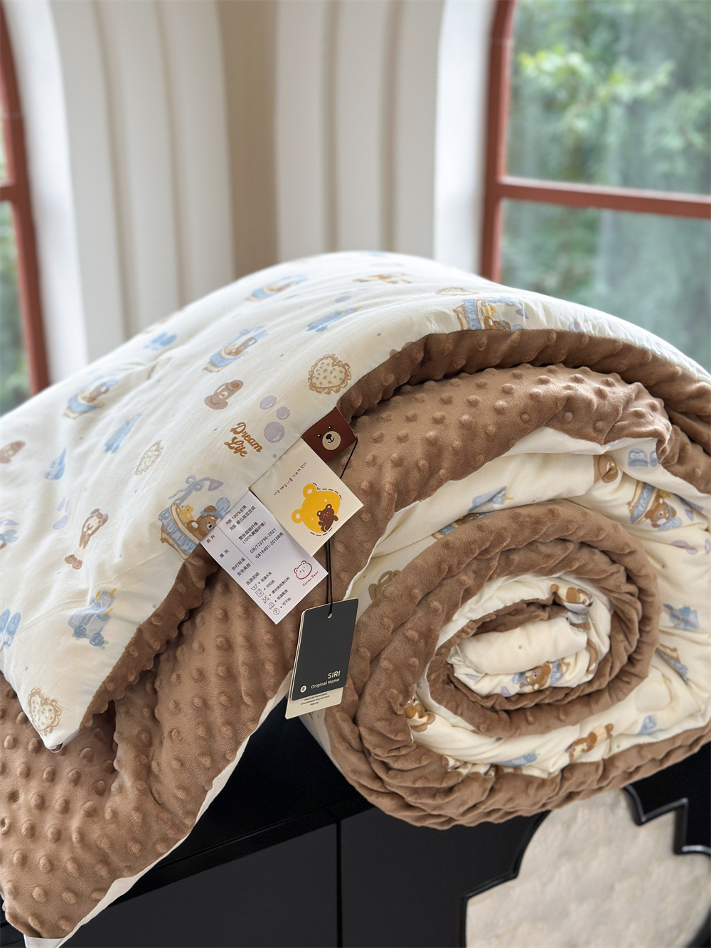 13372 All-cotton cartoon small floral print spring and autumn quilt soothing, bean quilt warm and fleece winter quilt core pic 60