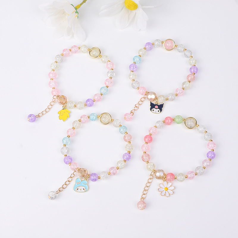 爆花水晶手链三丽欧系列少女韩版首饰库洛米朵闺蜜学生手串饰ins详情13