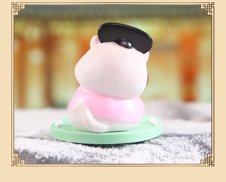 新款喵喵万岁手机支架创意家居桌面摆件卡通可爱树脂工艺品摆件详情15