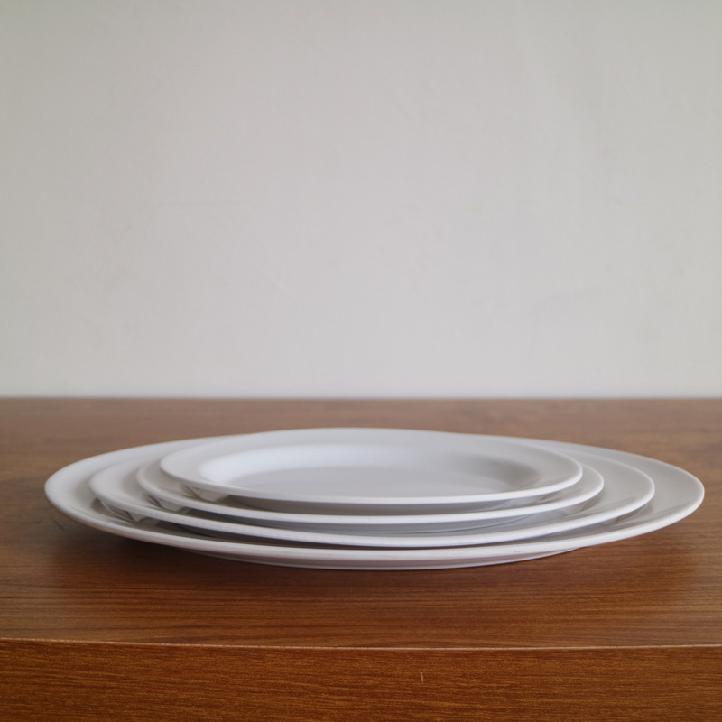 White melamine thickened oval plates, den-shaped plates, barbecue plates, stir-frying plates, snack plates, roast meat plates, in stock, factory wholesale pic 8