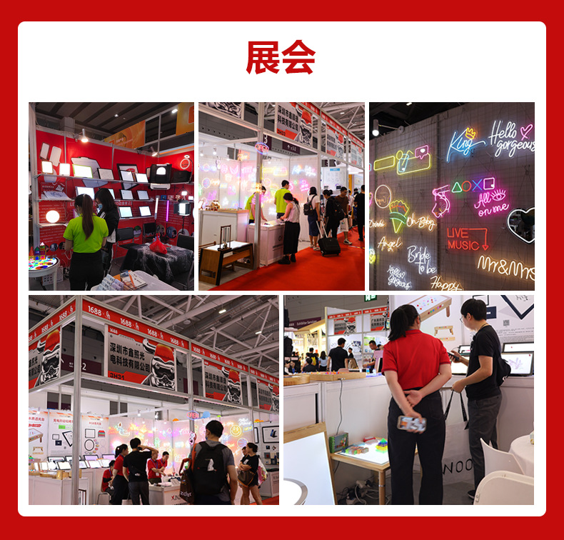 跨境led霓虹灯牌定制广告牌节日装饰灯生日聚会霓虹发光字氛围灯详情11