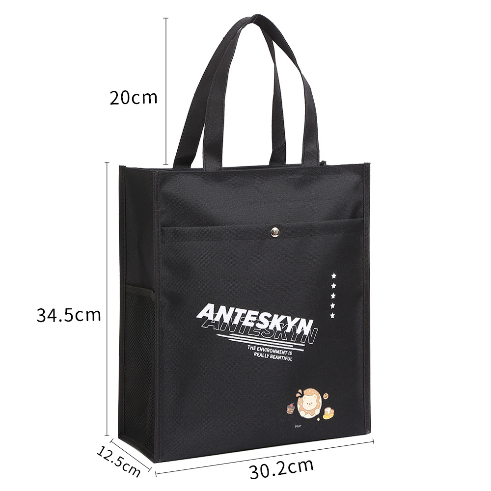 手提袋小中学生牛津布袋补课袋美术袋补课包手拎袋单肩包卡通印花详情7