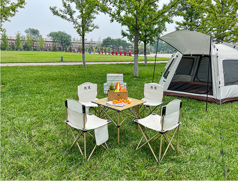 Z便携式蛋卷桌户外折叠桌椅野餐露营装备收纳桌餐桌铝合金烧烤桌详情29