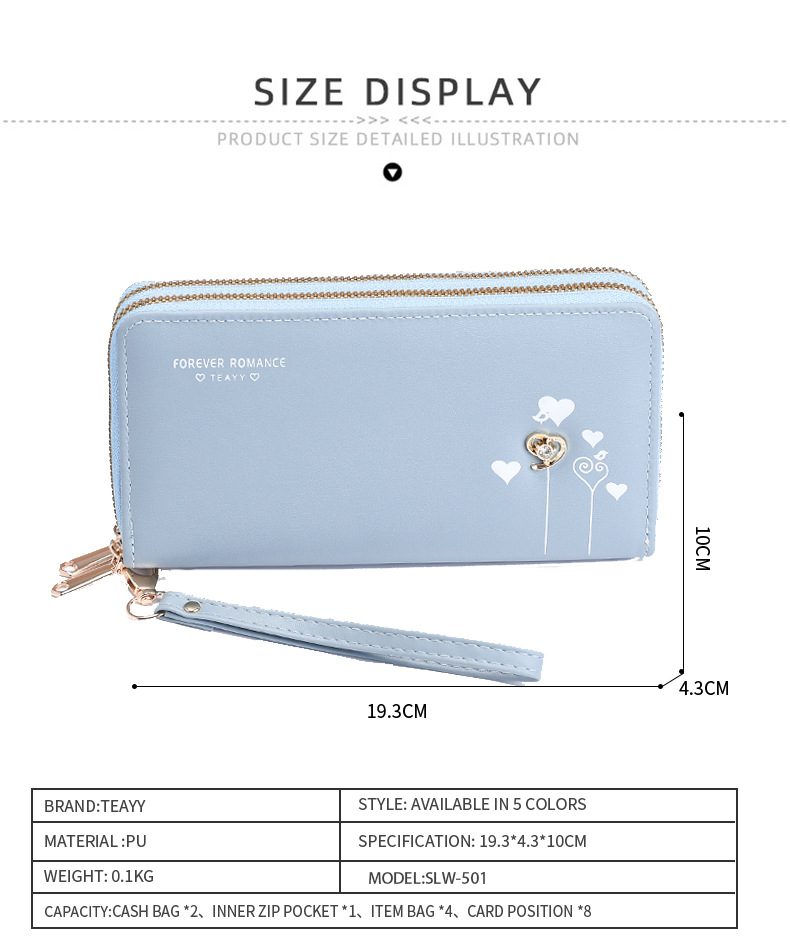 The 2024 new long wallet, clutch, phone bag, coin purse, multi-functional card case, zipper bag and wallet for women pic 13