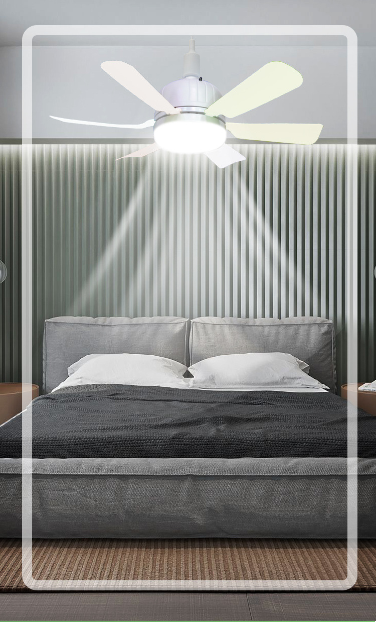 U型6叶灯LED折叠叶子灯E27螺口飞碟灯宽压遥控调光风扇灯可调光详情31