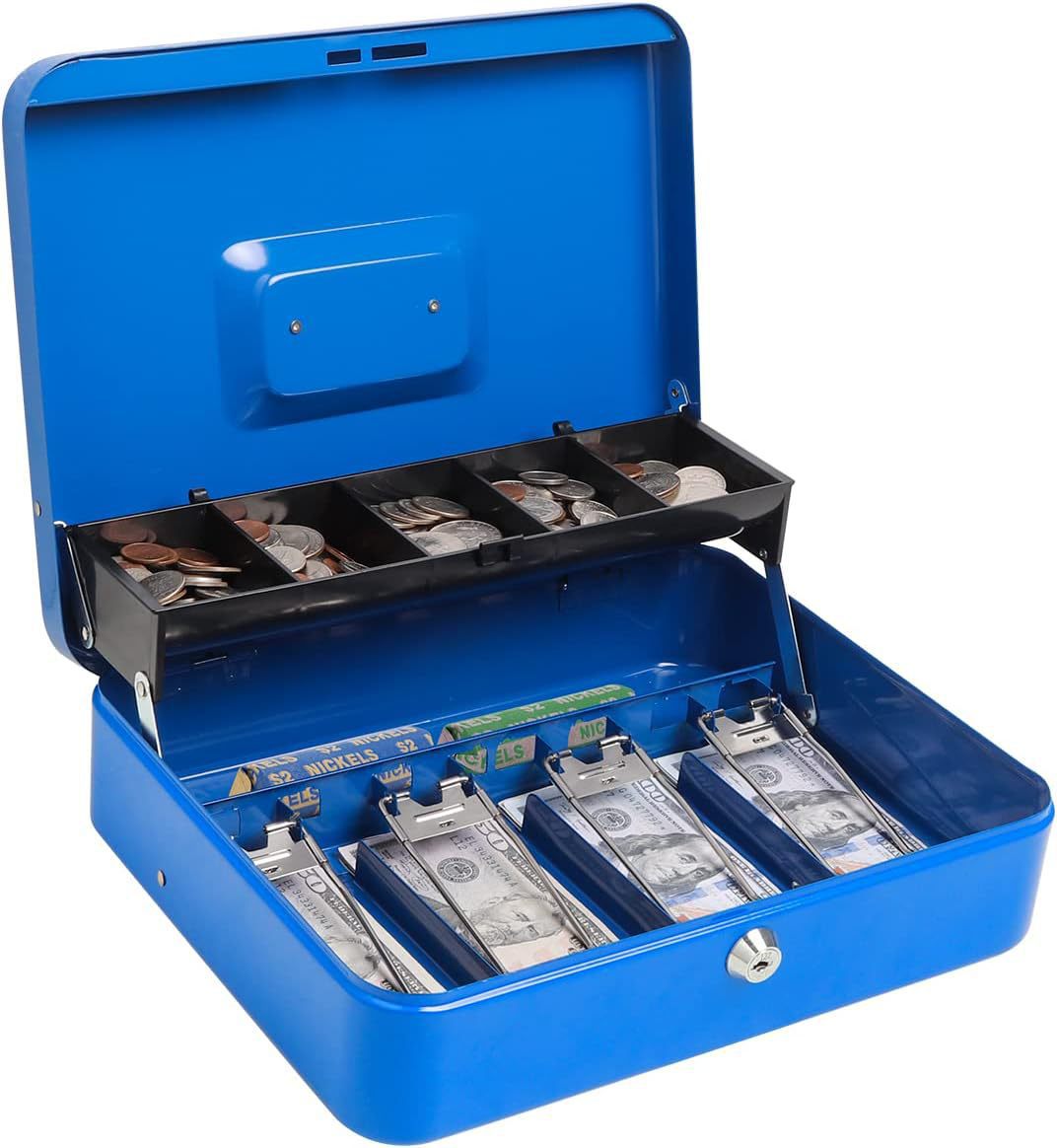 厂家现货票夹现金收银箱 金属钥匙收纳盒防盗存钱箱 保险箱家用详情4