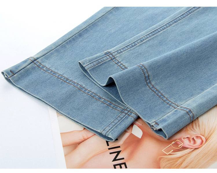 广州新塘牛仔裤官方旗舰店裤子女士2025新款夏季薄款窄版阔腿直筒详情25