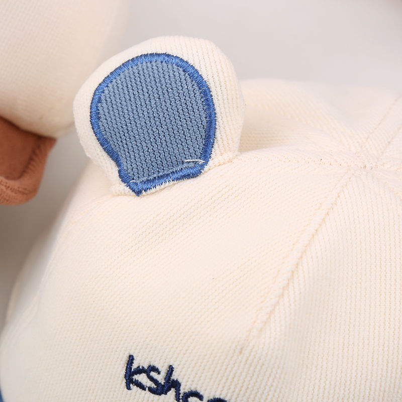 婴儿鸭舌帽春秋可爱超萌小熊拼色男女儿童棒球帽软檐宝宝帽子秋季详情7