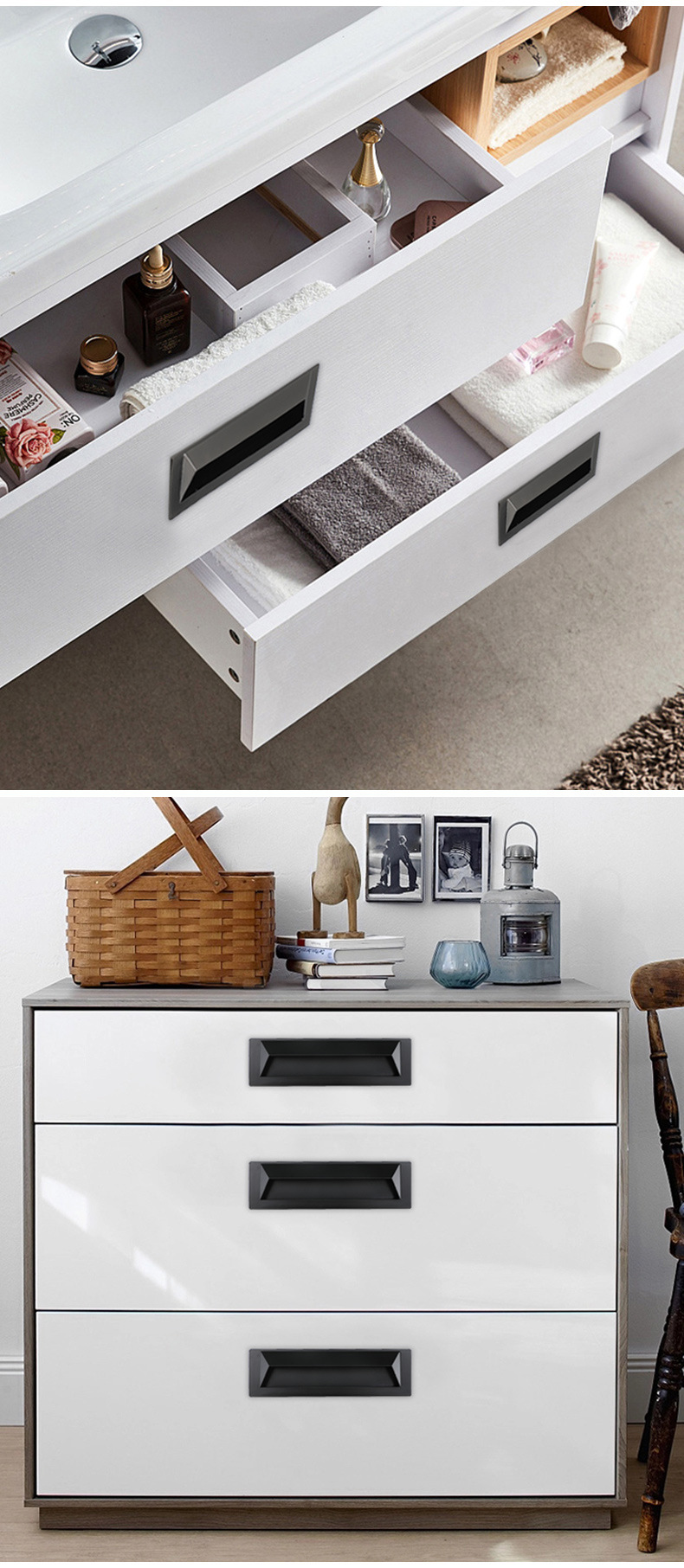 黑色隐形拉手嵌入式暗装柜门衣柜抽屉金色现代简约谷仓移门把手详情15