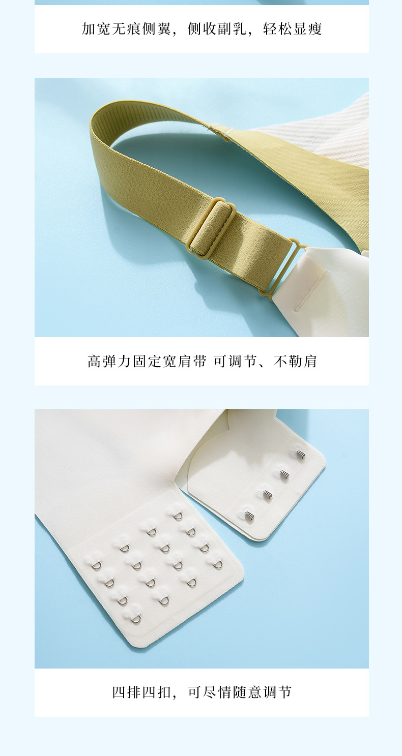 无痕大码运动束胸内衣女大胸显小胸全罩杯超薄款防下垂夏天文胸罩详情20