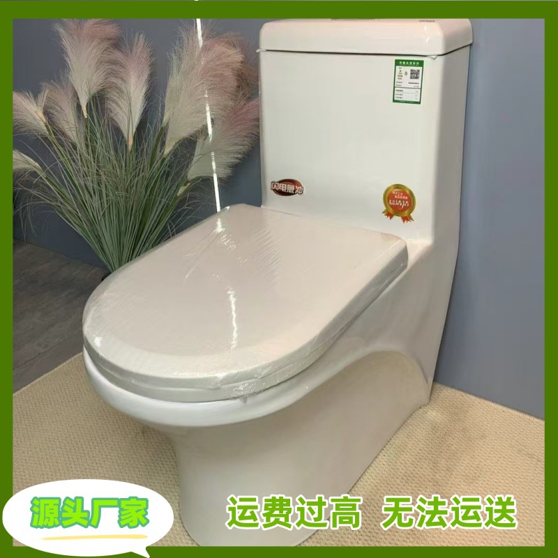 Rural household toilet renovation ceramic toilet integrated sitting toilet, direct flush siphonic dry toilet bathroom manufacturer pic 7