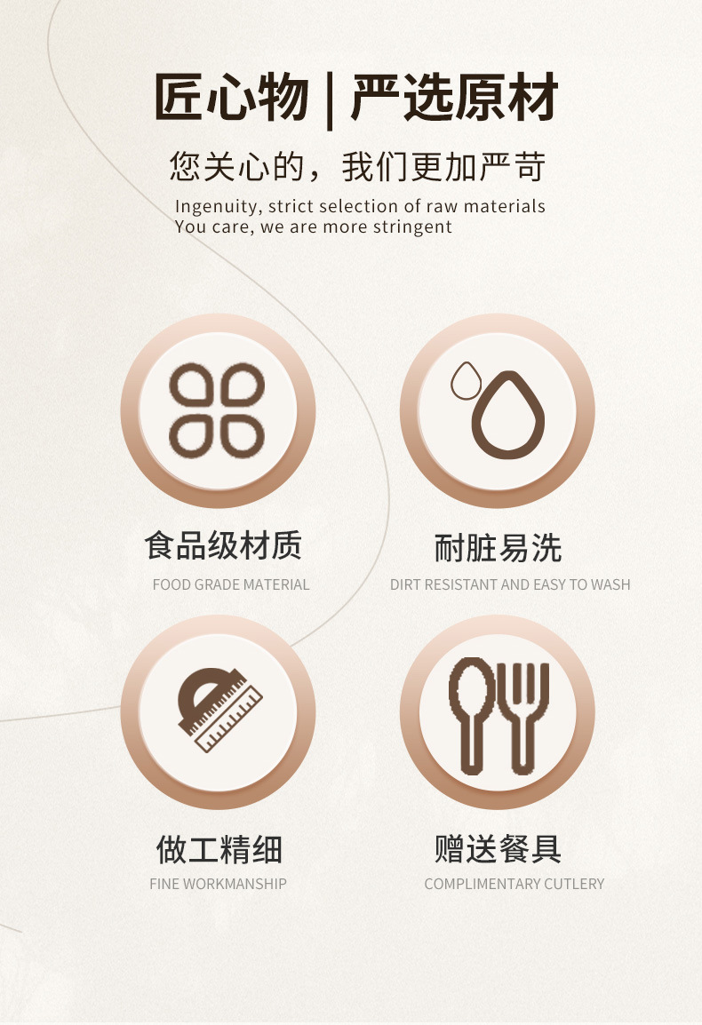 高颜值饭盒保温不锈钢上班族打工人学生打饭便当盒可微波加热餐盒详情16