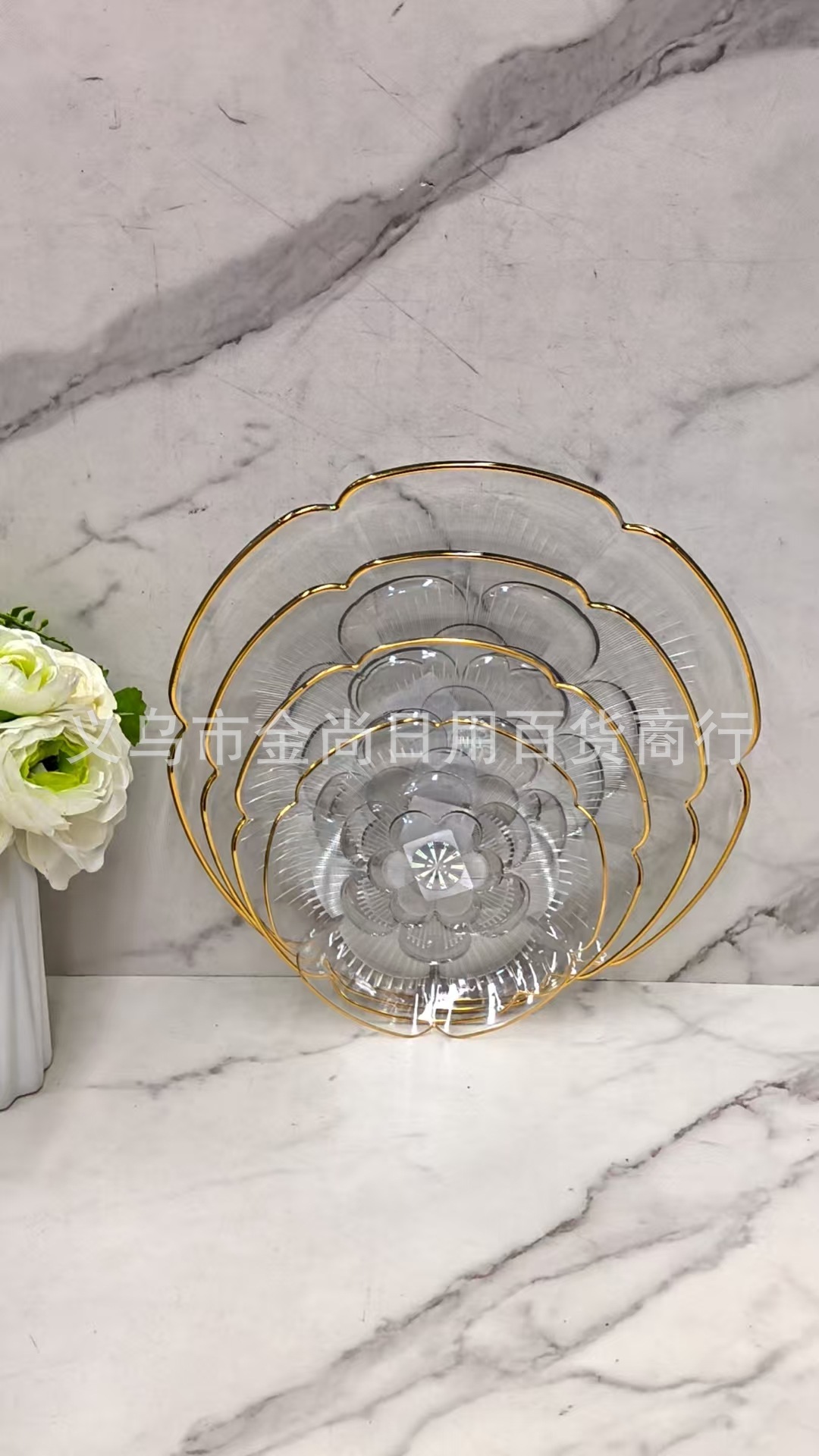 Fruit plate, home living room PET plate, large, medium and small transparent plastic plate, fruit plate pic 4