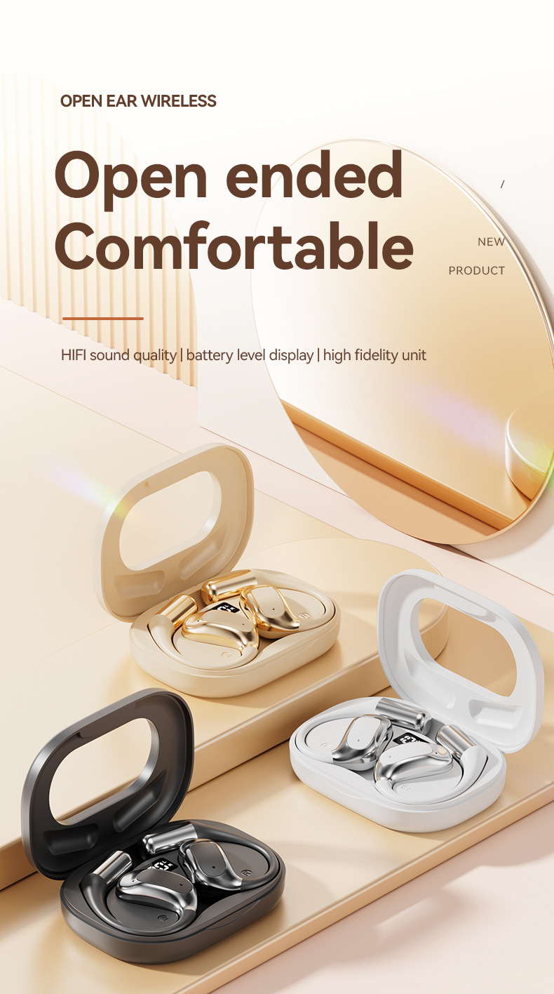 M115OWS wireless headphones dual-ear private mold Factory 2025 Blue Tooth Hua High-fidelity Stereo noise-cancelling ear-hanging style pic 3