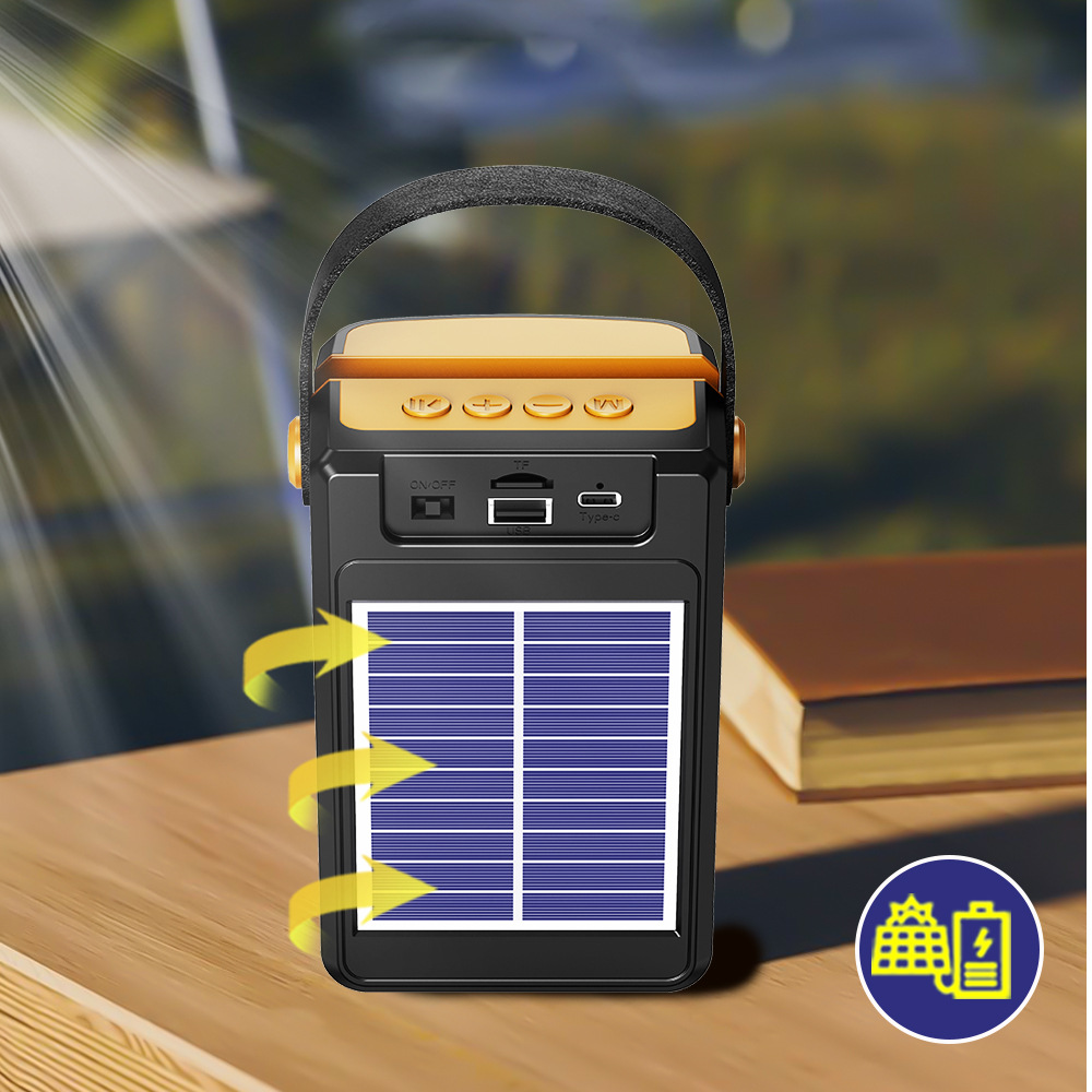 The 2025 new Bluetooth mini speaker, outdoor high-volume portable card-inserting music player, hand-held audio system pic 4