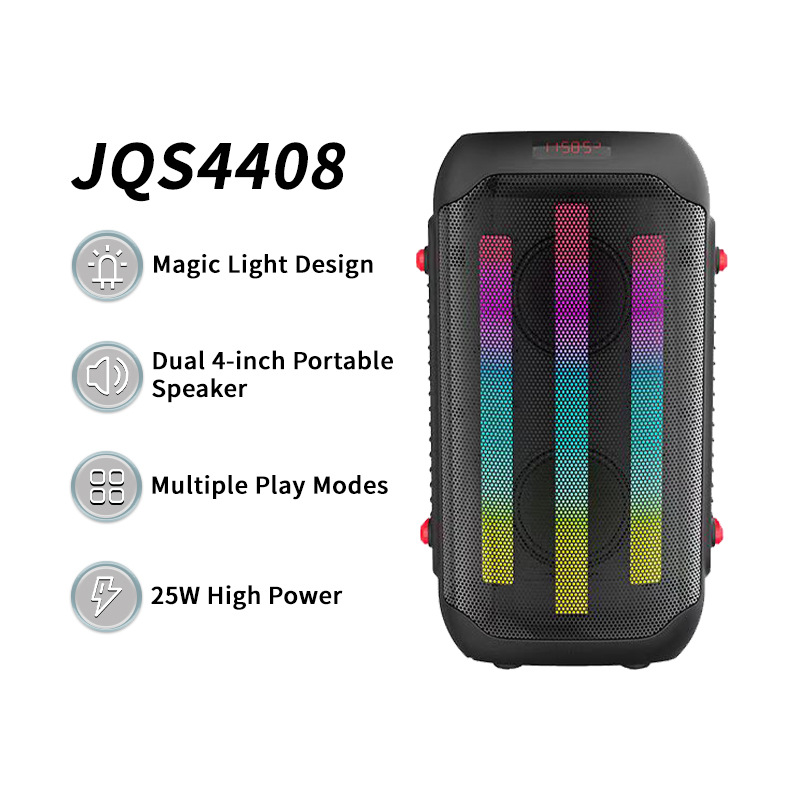 Sing-e JQS4401炫酷灯光户外演出彩灯音箱演讲者大功率长续航音箱详情8