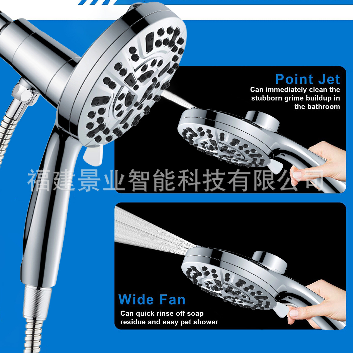 Cross-border American magnetic shower head set Aquamagnex10 functional spray gun handheld filter pressurized shower head pic 9