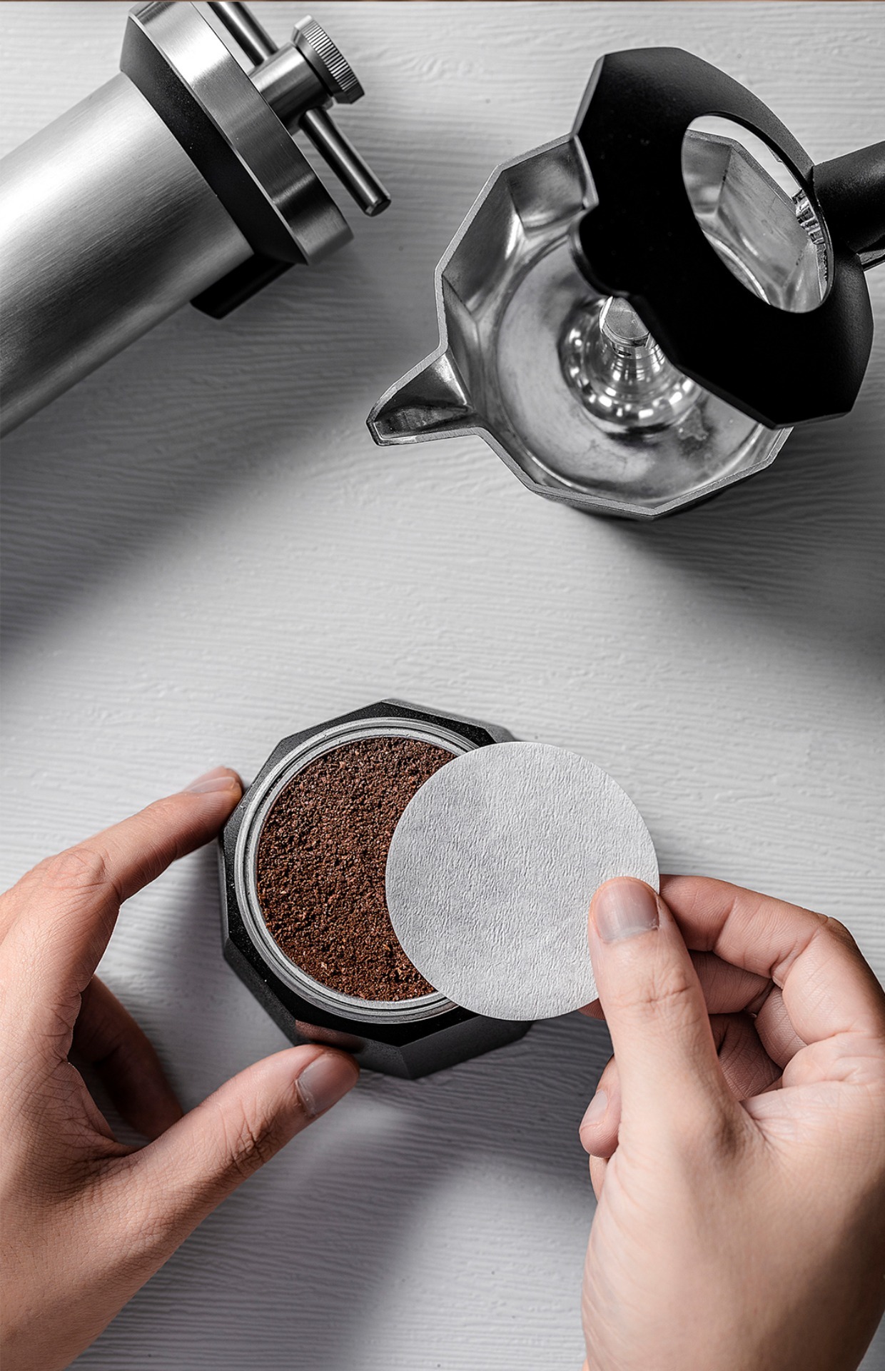 Special round powder bowl filter paper for Italian coffee machine handle, 51/58mm universal coffee filter paper pic 23