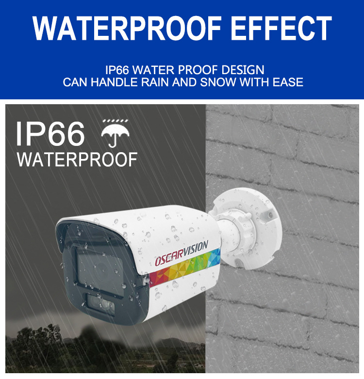 poe surveillance camera, high-definition 4k day and night full-color recording monitor, home outdoor waterproof plastic case camera pic 6