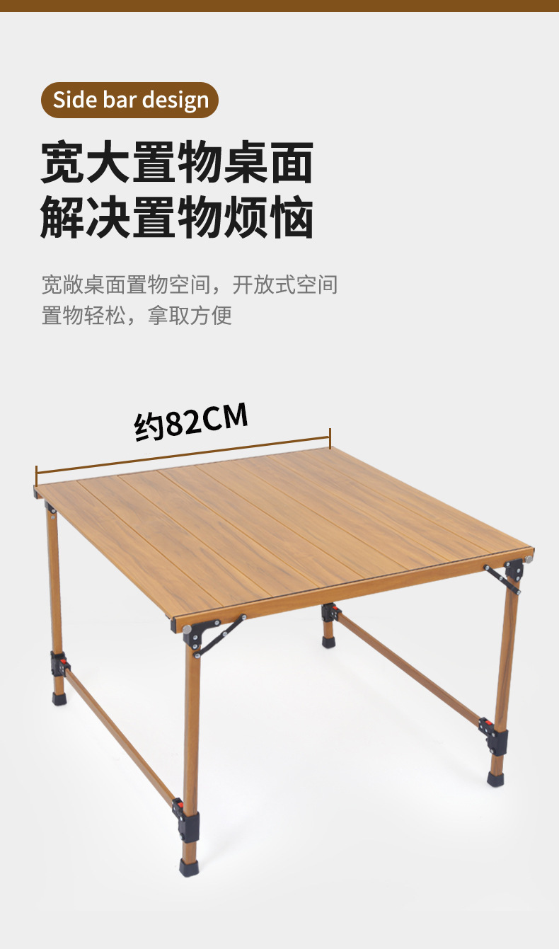 Leisure table and chair combination folding table, sports outdoor moon chair, elderly lounge chair pic 9