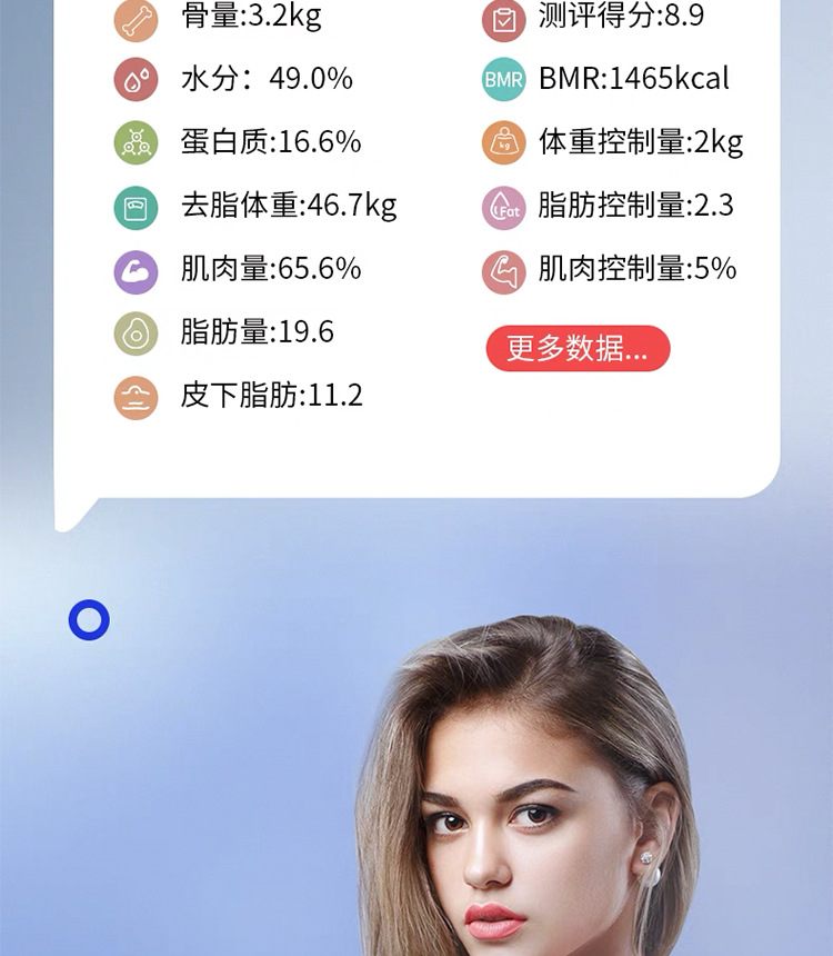 体重秤家用智能体脂秤高精准蓝牙电子秤人体称小型充电款米家APP详情7
