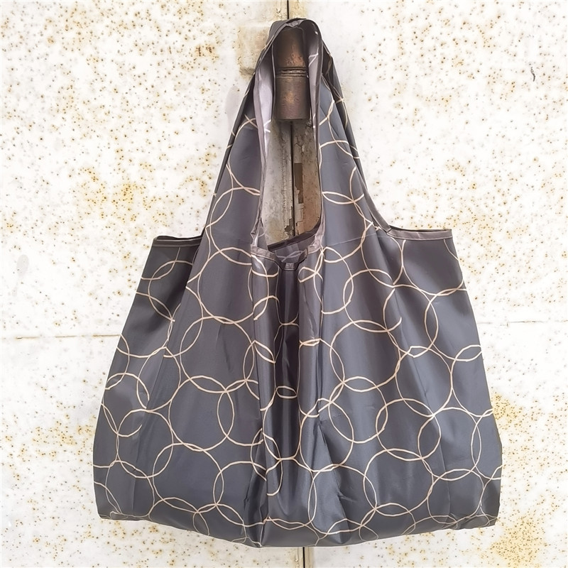 超大号卡通日本折叠环保购物袋防水尼龙买菜包收纳包米奇头手提袋详情15