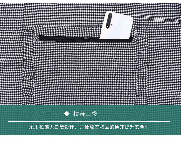 新款时尚棉布长袖围裙罩衣男女工作服厨房家用防油污围腰耐磨劳保详情11