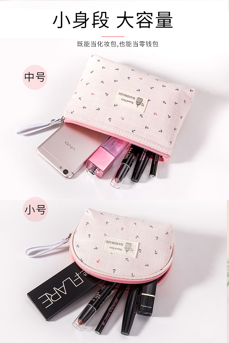 Nuevo barco bolsa de anclaje bolsa de maquillaje transparente para mujer set de viaje bolsa de tocador a prueba de agua conjunto de tres piezas bolsa de almacenamiento de maquillaje pic 4