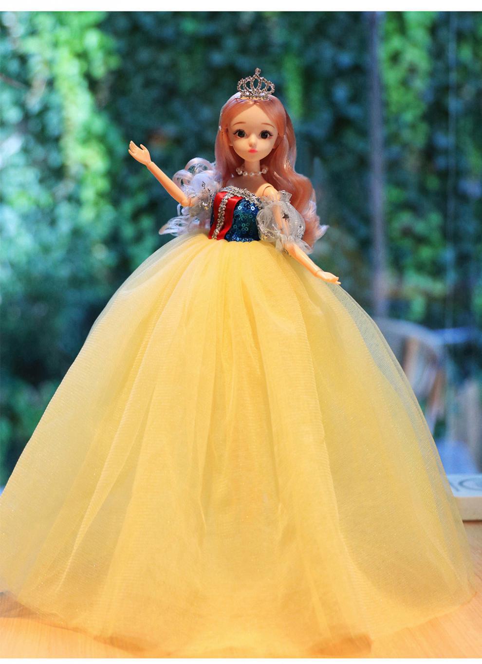 依甜芭比娃娃礼盒套装生日礼物闪光婚纱娃娃过家家洋娃娃女孩玩具详情12