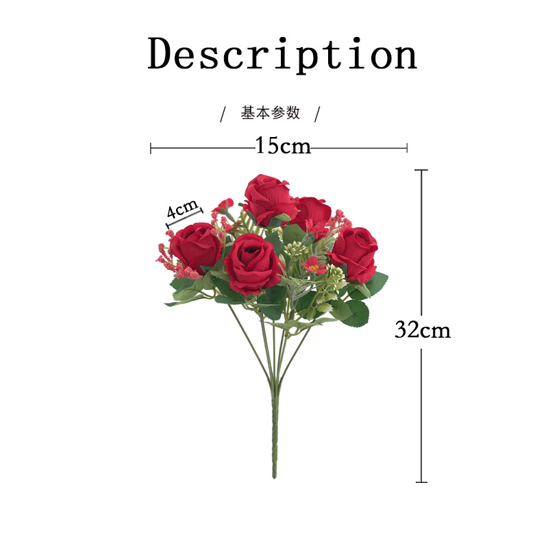 仿真花茶苞牡丹玫瑰多款绢花装饰家居婚庆花艺园配材配景摄影道具详情17