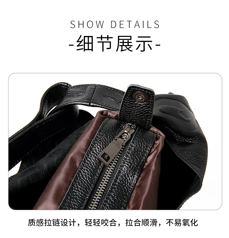 跨境托特包真皮女包新款大容量大包高级感头层牛皮通勤腋下单肩包详情21