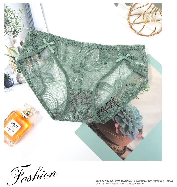 Bestseller French lace underwear for women, T-shaped Japanese girlish style, elegant double bow, highly elastic and breathable 009# pic 7