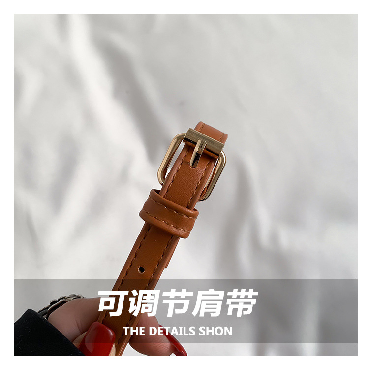 褶皱口袋包包女包2024新款跨境抽带水桶手提时尚潮流质感单肩斜挎详情6