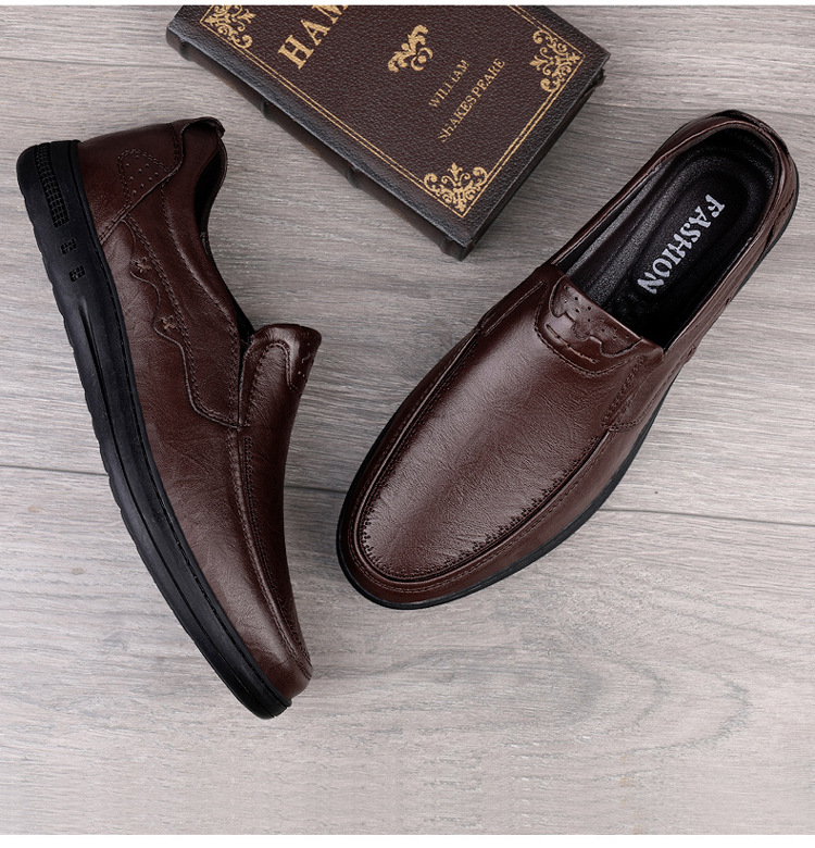 2025春秋男士真皮皮鞋四季款头层牛皮软皮软底加绒商务皮鞋乐福鞋详情10