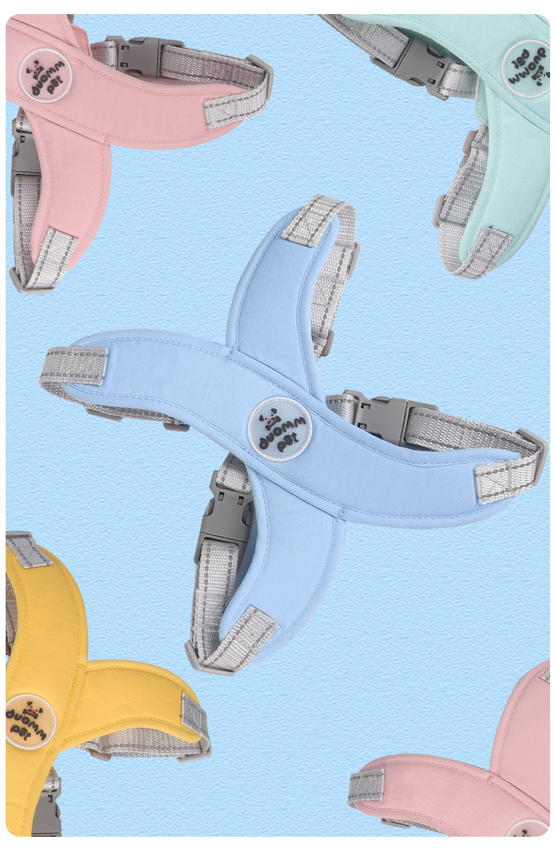 Cross-border dog leash, pet chest and back strap, anti-escape French Bulldog Shiba Inu vest reflective outdoor dog leash pic 8