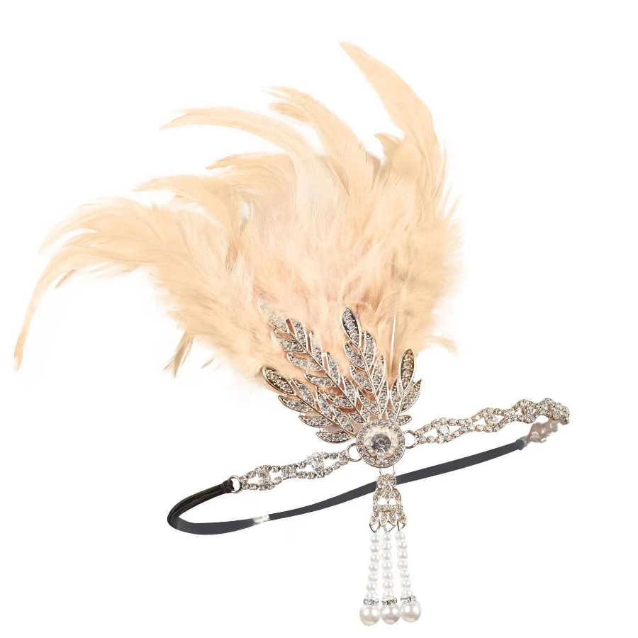 The black feather headband for the female Halloween party at the 1920s Masquerade is now in hot stock on Amazon pic 11