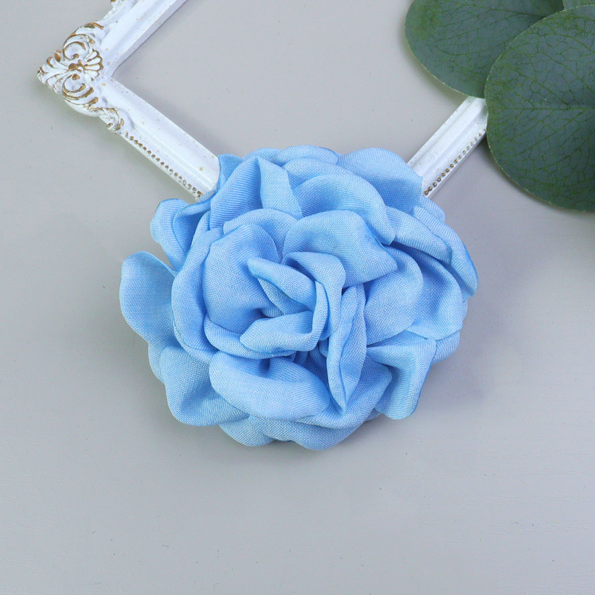 麻布花caro同款玫瑰花立体山茶花服装辅料DIY头花手机壳配饰百搭详情27